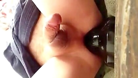Shaved Twink Double Bang Ass Streching